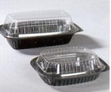 Salatschalen schwarz Midi 230x140x40 - 50 x 10 Stck